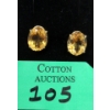 Image 1 : 14 KT Gold 9.4 CTW Citrine Earrings