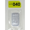 Image 1 : 1 Oz .999 Silver Johnson Matthey Bar 