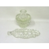 Image 5 : 3 Vintage 8" Pressed Glass Perfume Bottles 