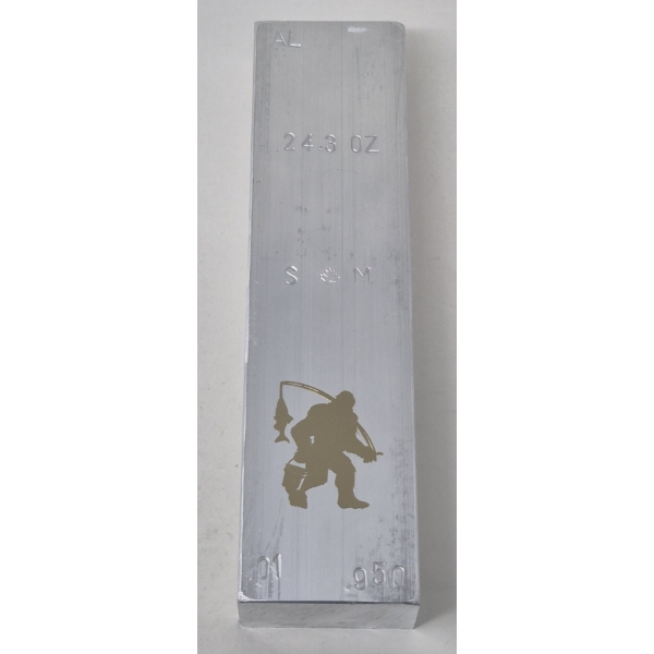 24.3 Oz .950 Fine Aluminum Sasquatch Mint Bar