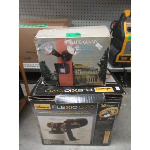 Lite-Guard Security Light & Wagner Paint Sprayer
