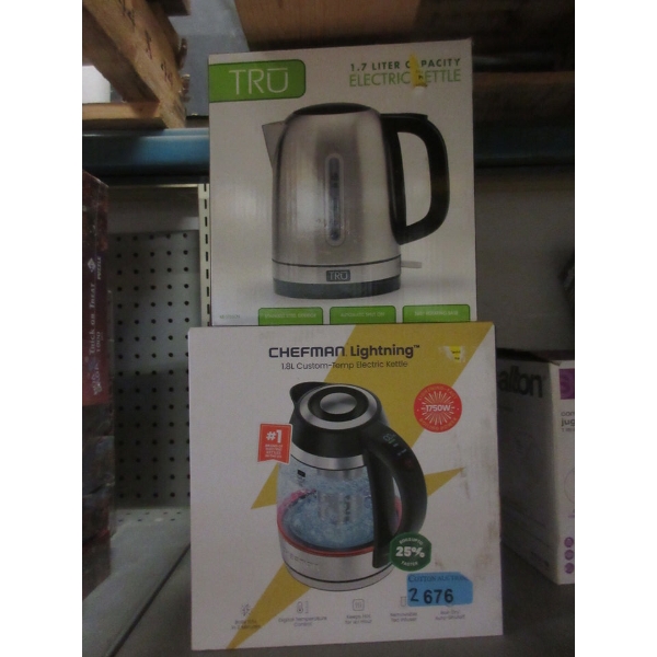 1 Tru & 1 Chefman Electric Kettle