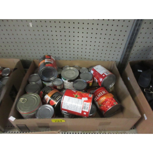 Box of Assorted Canned Food - Dented Cans	