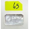 Image 1 : 1 Oz .999+ Silver OPM Bar 
