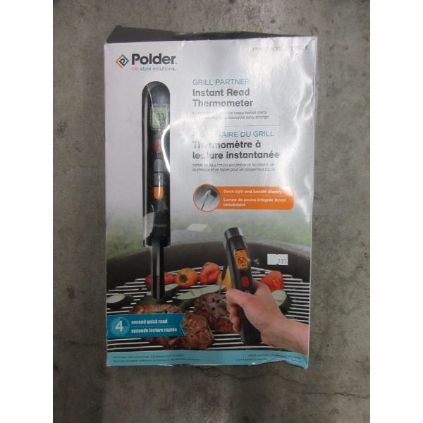 Polder Grill Partner Instant Read Thermometer