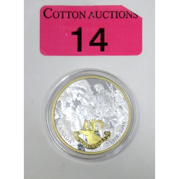 1 Oz .9999 Silver 2018 World War Allied Forces Gold Plated Coin 