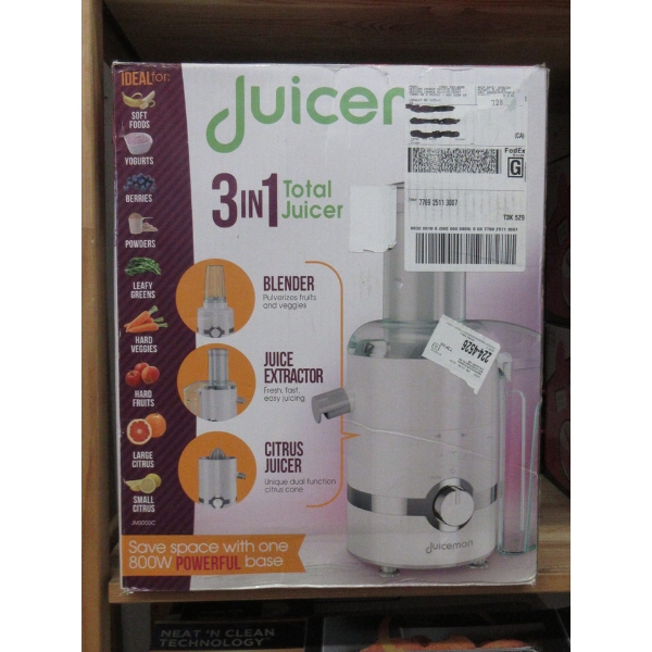 Juiceman 3-in-1 Total Juicer