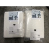 Image 1 : 2 New Twin Size Velvet Plush Blankets - Ivory