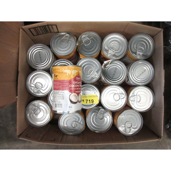 19 Dented Cans of Cha's Organic Coconut Milk 