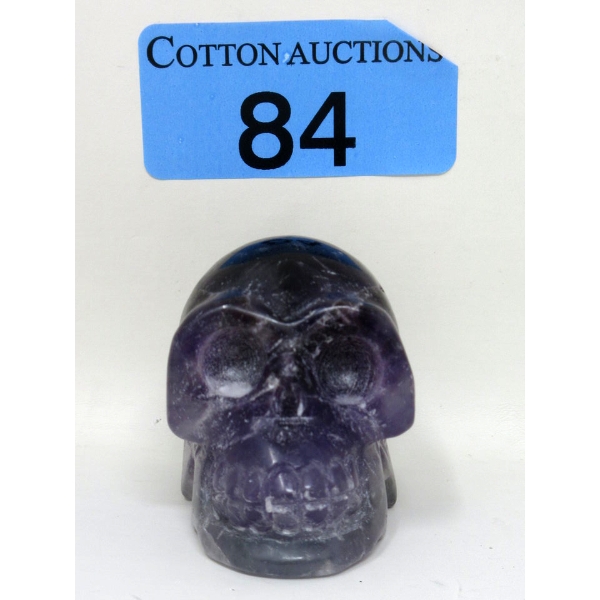 517 Carat Amethyst Hand-Carved Skull 
