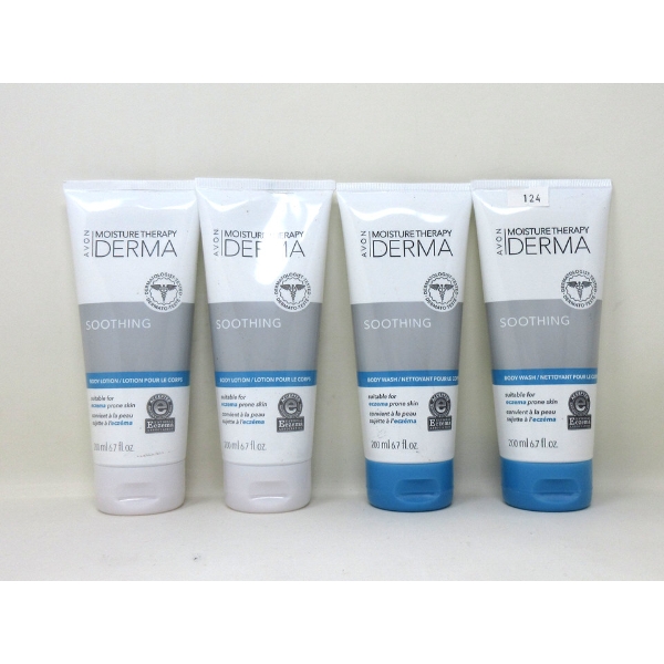2 Avon Moisture Therapy Body Wash & Lotion Sets