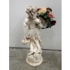 Image 4 : 24" Glazed Ceramic Flower Girl Statue