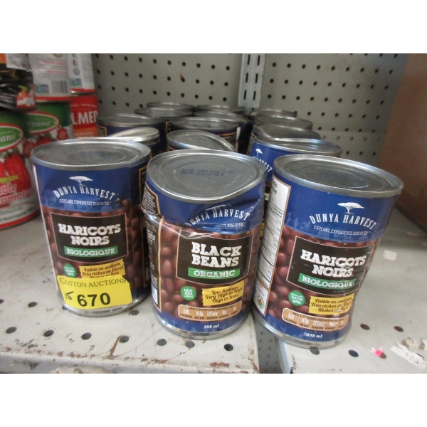 15 Dented Cans of Dunya Organic Black Beans