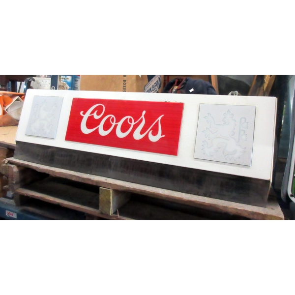Vintage Coors Beer Pool/Billiards Sign 