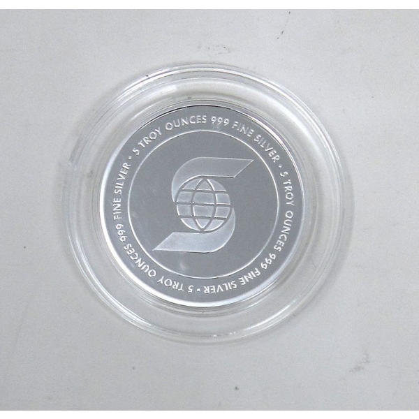 5 Oz .999 Silver Scotiabank Round 