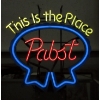 Image 1 : Neon Pabst Beer Sign - 20" x 24" 