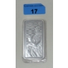 Image 1 : 10 Oz .999 Silver 2022 St. Helena Legal Tender Bar