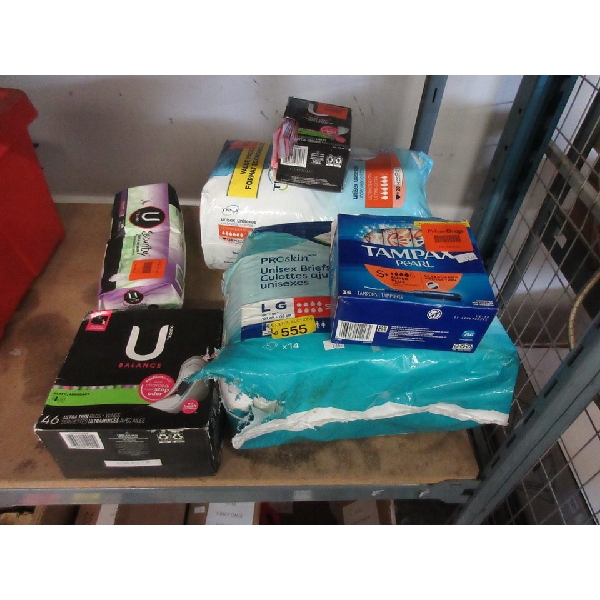 6 Pcs Lot of Bladder Control & Feminine Hygiene Goods