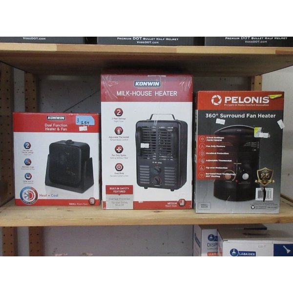 2 Konwin Room & 1 Pelonis Electric Heater