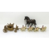 Image 1 : Vintage "Crescent" Die-Cast Carriage & Horses