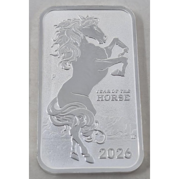 1 Oz .9999 Silver 2026 Year of the Horse Coin 