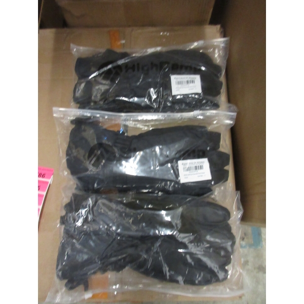 3 New Pairs of High Camp Ski & Snow Gloves - Large