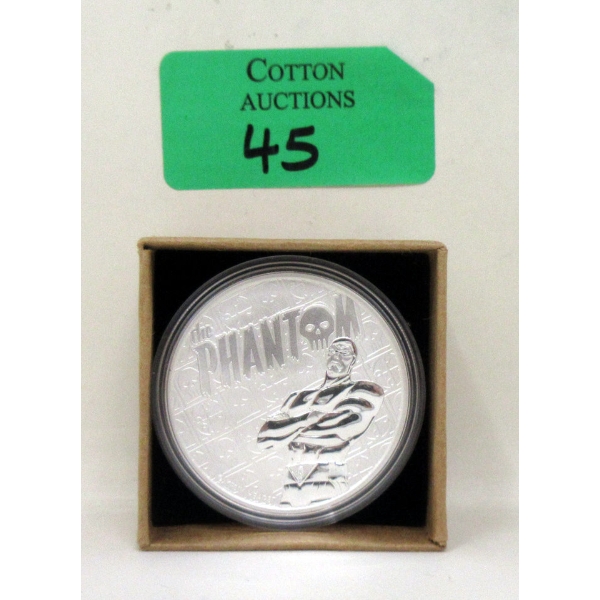 1 Oz .9999 Silver The Phantom Tuvalu Coin