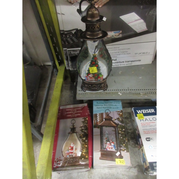 3 Illuminated Holiday Lanterns - 2 in Boxes