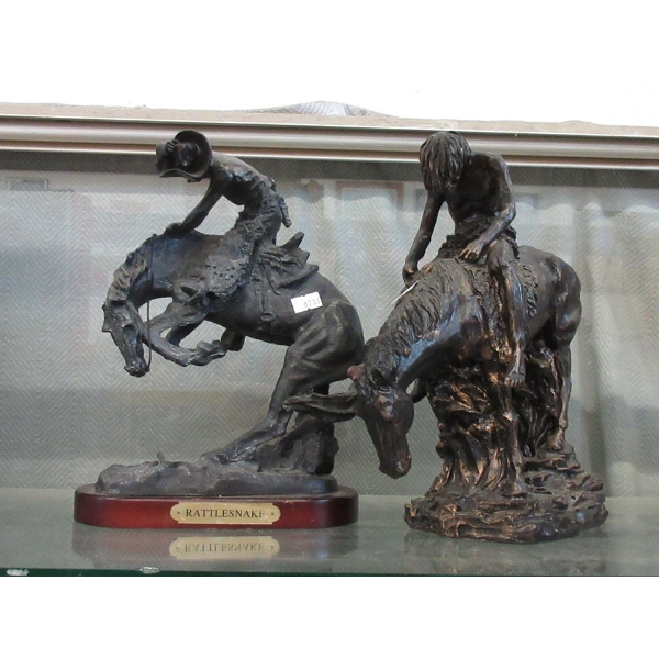 Remington & James Earl Fraser Replica Statues