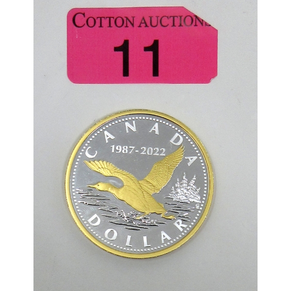 1 Oz .9999 Silver 2022 Loonie Coin 