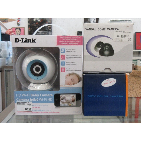 D-Link Baby, Vandal Dome & CCTV Cameras in Boxes