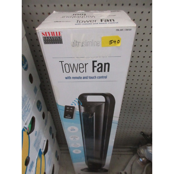 Seville Ultraslimline Tower Fan in Box
