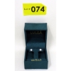 Image 2 : Brand New in Box 14KT Yellow Gold Cubic Zirconia Earrings 