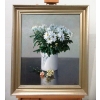 Image 1 : Bon Ku Oil on Canvas - "From My Garden" 