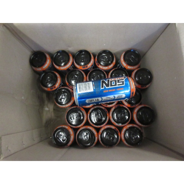 23 Cans of NOS Zero Sugar Caffeinated Energy Drink