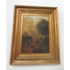 Image 1 : Victorian Oil Paining on Board - 24" x 20" framed