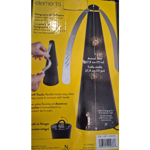 Elements Customer Return Bug Repeller Fan