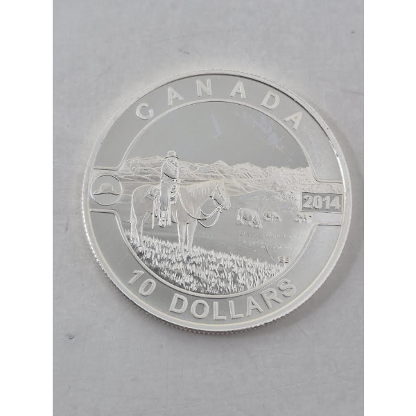 1/2 Oz .9999 Silver 2014 Canada $10 Coin 