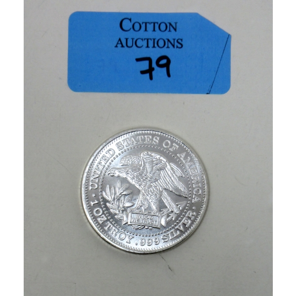 1 Oz .999 Silver USA Eagle Round 