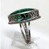 Image 3 : 14.3 Gram Marquise-Cut Green Crystal Dinner Ring 