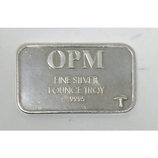 1 Oz .9995 Silver OPM Bar 
