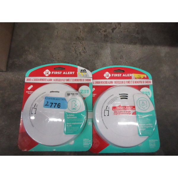 2 First Alert Smoke & Carbon Monoxide Alarms