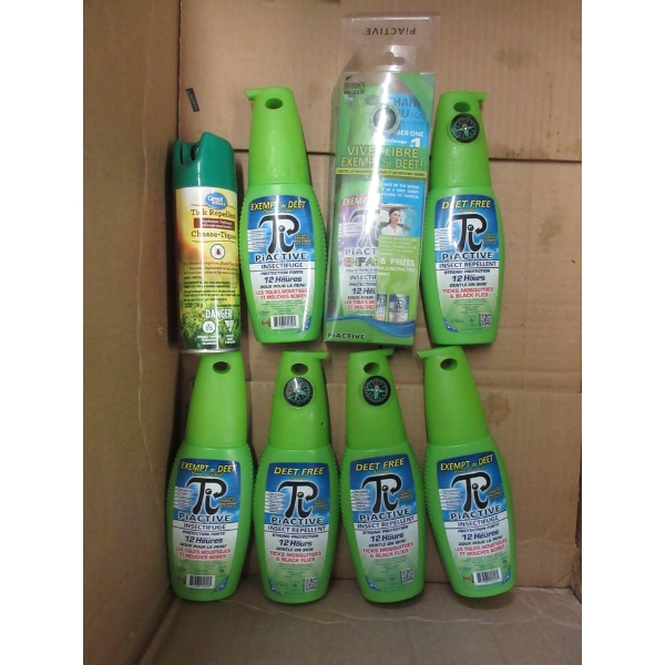 7 x 175 ml Deet Free PiACTIVE Insect Repellant & More