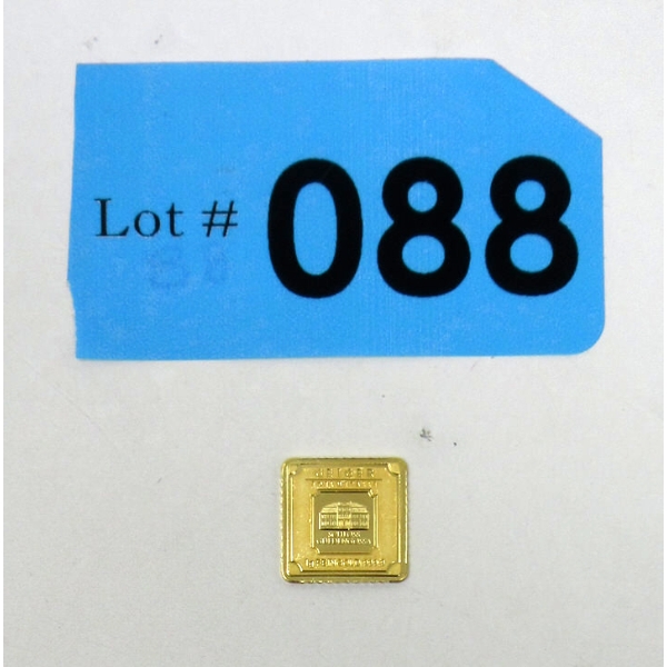 1 Gram .9999 Fine Gold Geiger Mint Bar 