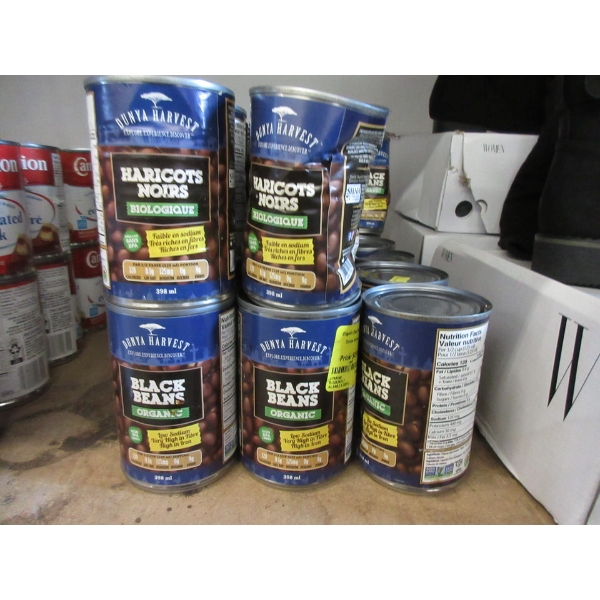 32Tins of Dunya Organic Black Beans- Dented Cans