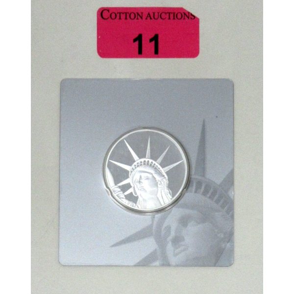 1.5 Oz .999 Silver Certified PAMP Suisse 2017 Liberty Coin 