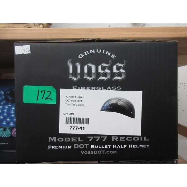 New Voss Kingpin DOT Half Shell Helmet - XS