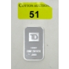 Image 1 : 1 Oz .999 Silver TD Bank Investor Bar 