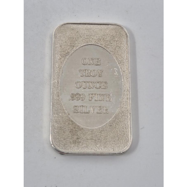 1 Oz .999 Silver Art Bar