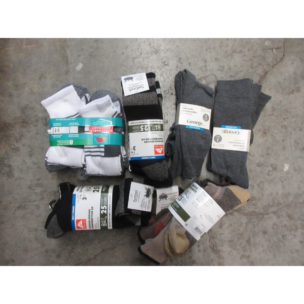 6 New Packs of Assorted Men's Socks